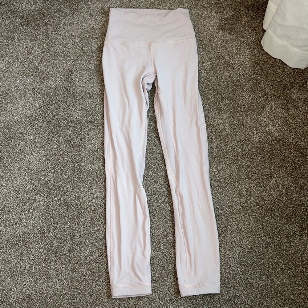 Lululemon heather pink align leggings